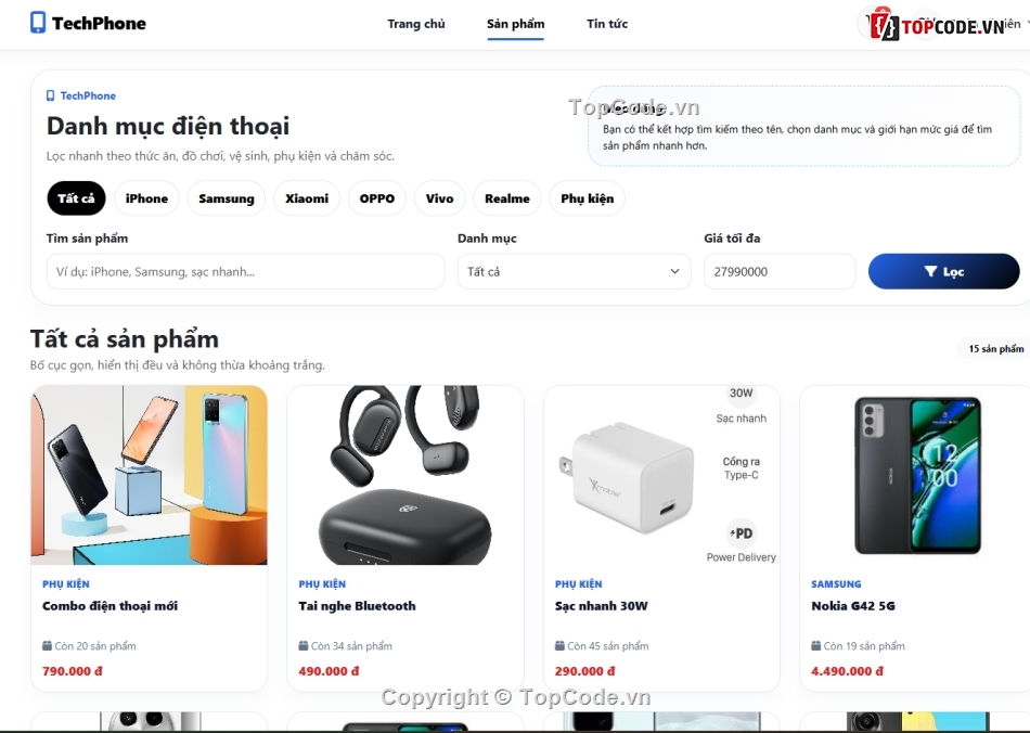 Web điện thoại,bán h,web bán điện thoại